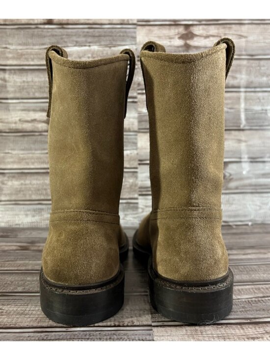 Allen Edmonds Dallas Roper Boots Burnt Sugar Suede Leather size 9 D made USA main image 6